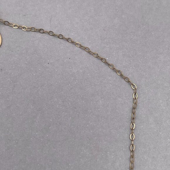 EFY 14K Gold Filled Multi Charm Chain Necklace Spring Ring Closure 19 Inches - Picture 5 of 5